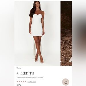 Meshki Meredith mini bow dress